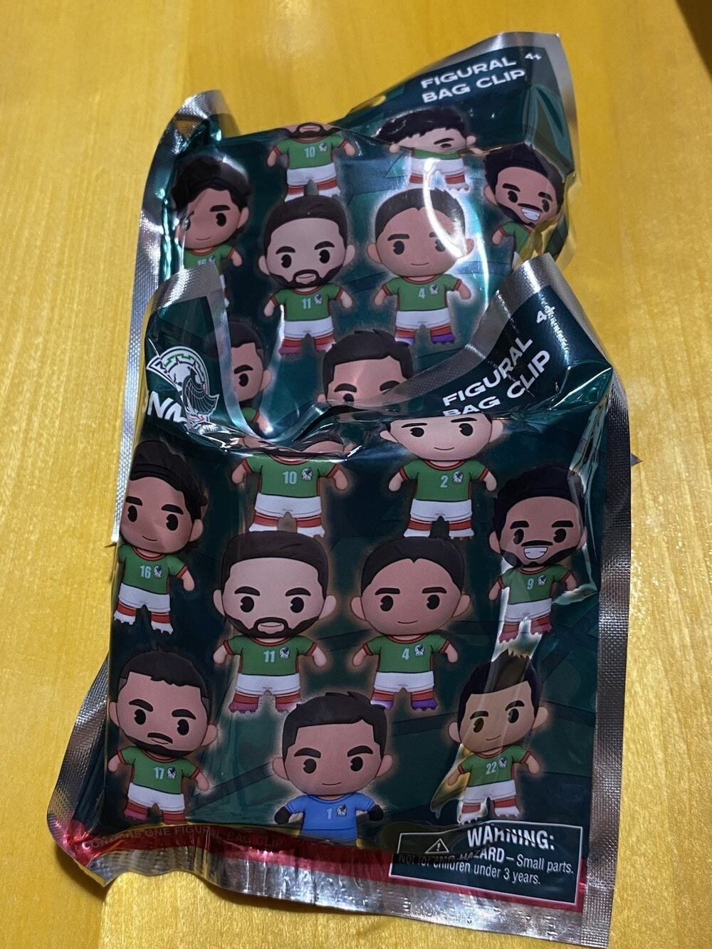 Lot of 2 2026 FIFA World Cup Team MEXICO Figural Bag Clip NEW SEALED